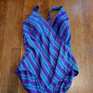 Vintage Penbrooke Striped Swimsuit